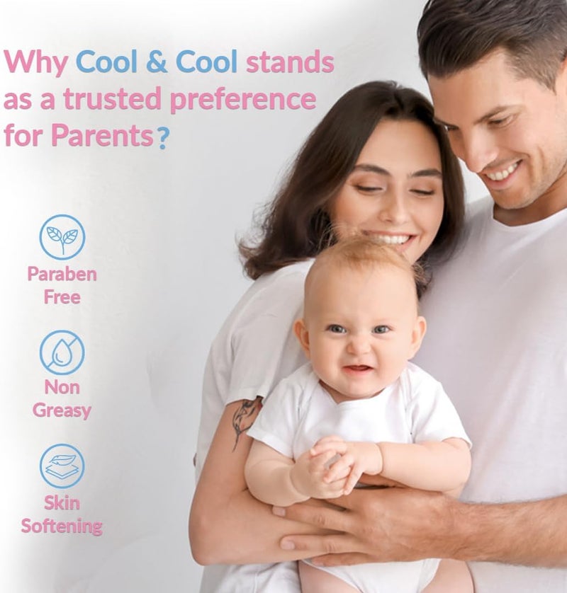 Cool & Cool Baby Milk Lotion - 500ML + 250ML - Skin Softening, Non-Greasy, Paraben-Free, Vitamin-E Aloe Vera & Chamomile Extract With Extra Mild Formula 750ML - Image 2